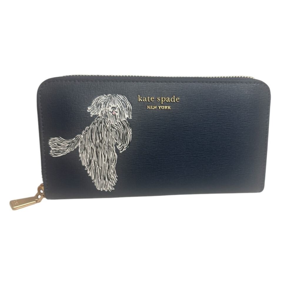 Kate Spade Shaggy Embossed Zip-around Continental Wallet - Picture 2 of 7